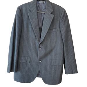 Brooks Brothers Gold Fleece Mens Sportcoat Pinstripe Wool 42 Gray Corporate